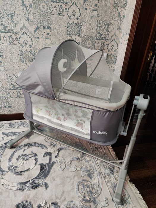 Детская электронная люлька качалка 0+2 лет