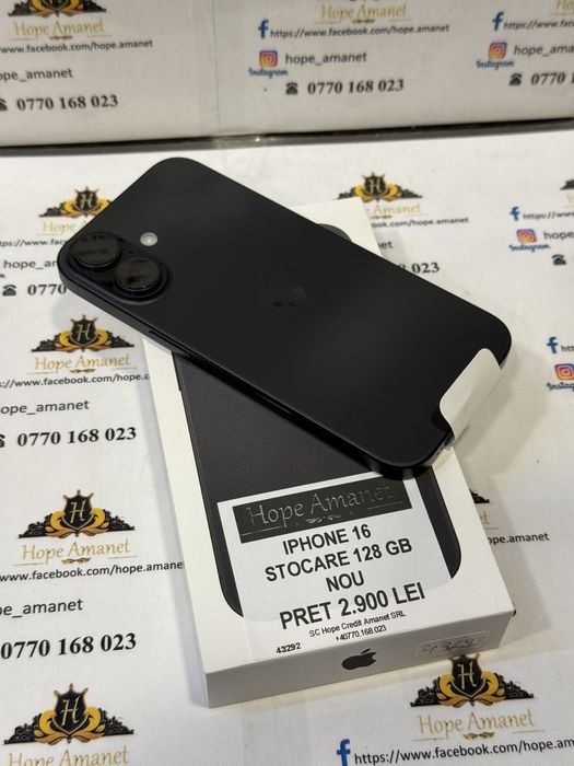 Hope Amanet P7 Iphone 16 128 Gb Nou