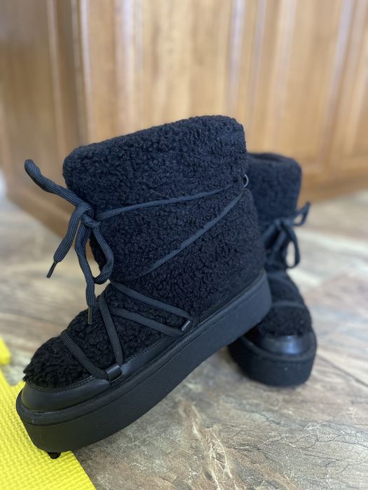 Дамски Боти кожени с вълна