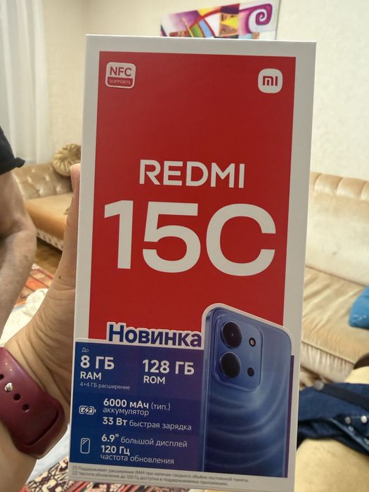 новый телефон Xiaomi red mi 15C