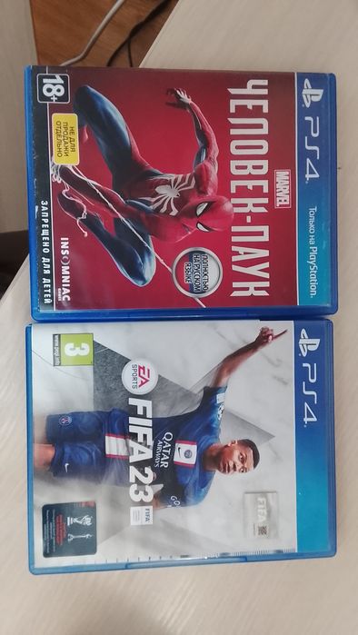 Игры на Пс4. Человек Паук и Фифа 23
