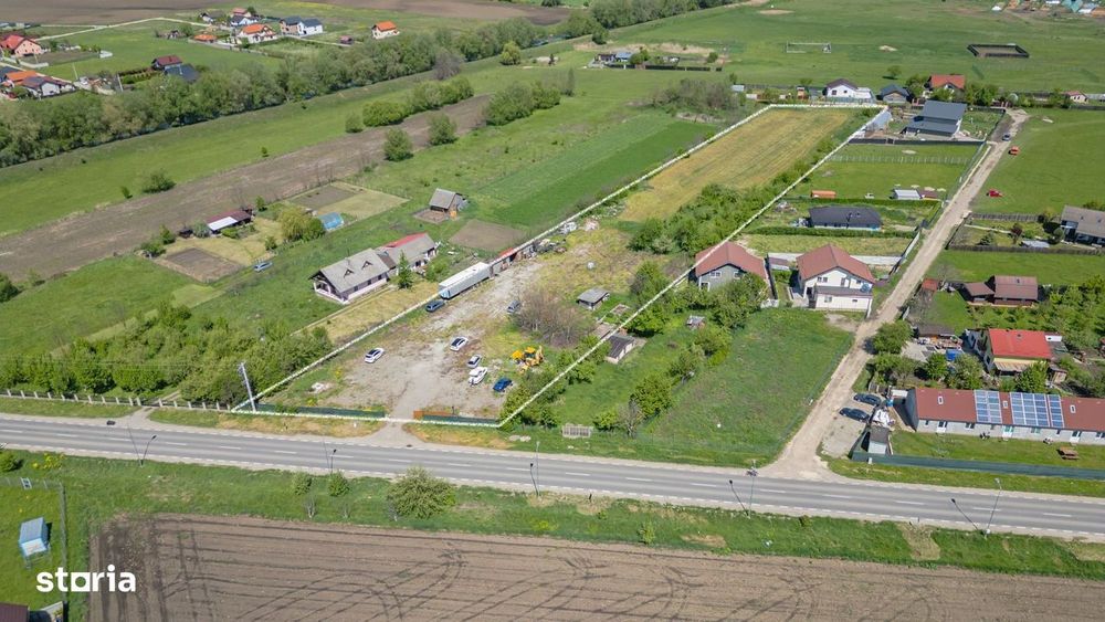 Teren intravilan Bod | Front 46 m la Asfalt | Utilități pe/lângă Teren