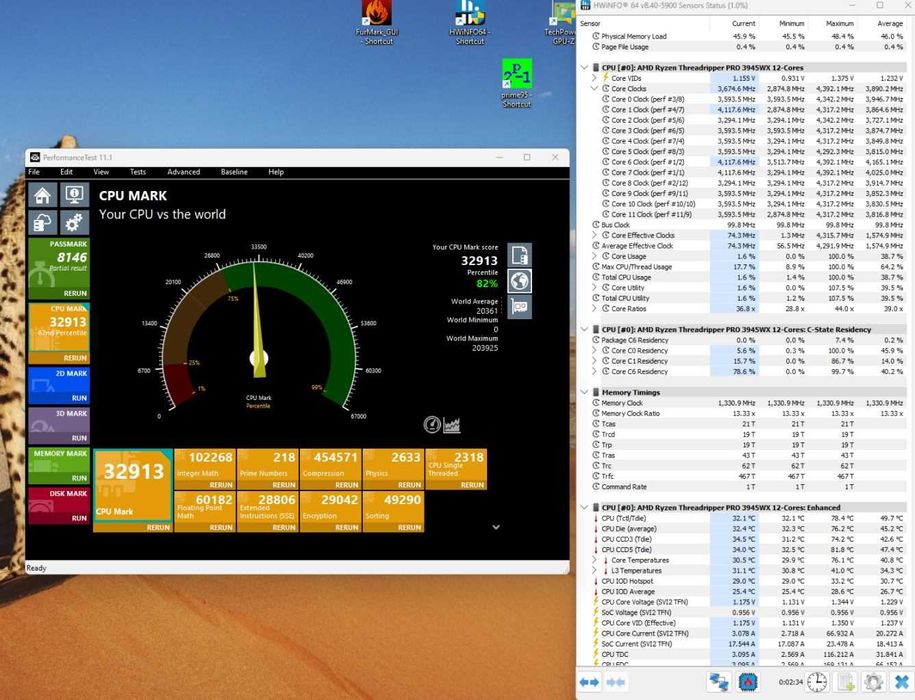 Kонфигурация AMD Threadripper PRO 3945WX