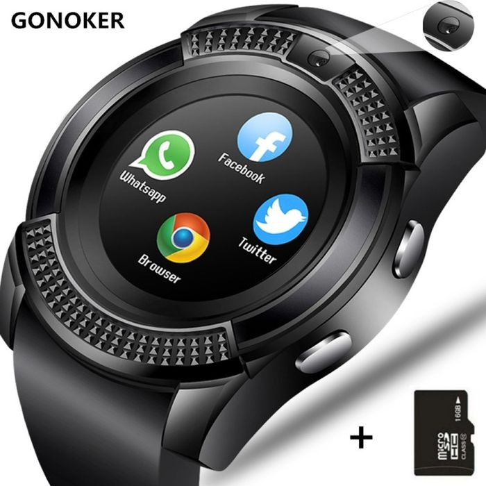 Смарт часовник Smart watch V8 с bluetooth, камера и SIM карта SMW46