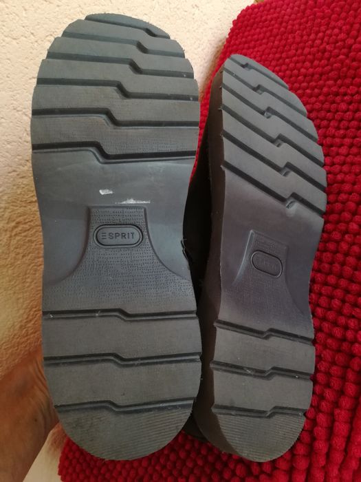 Ghete Esprit nr 42 bărbați piele întoarsă cu blana