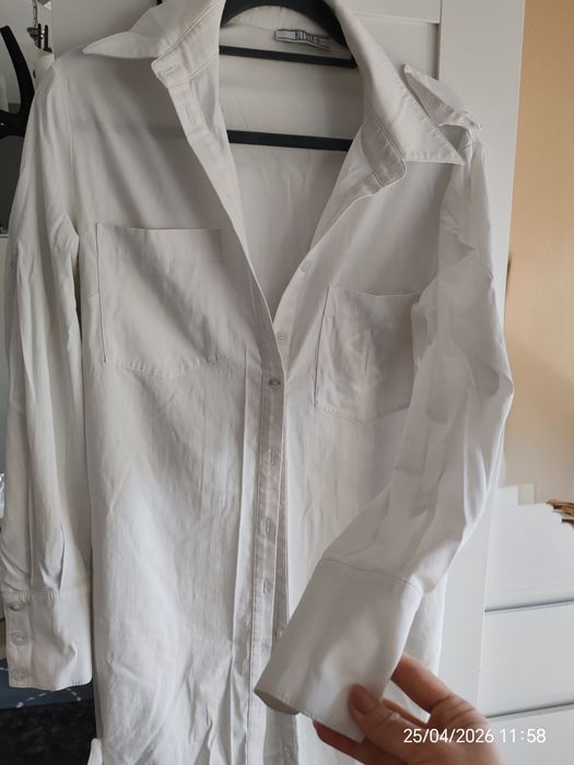 Бяла дълга риза Алеса