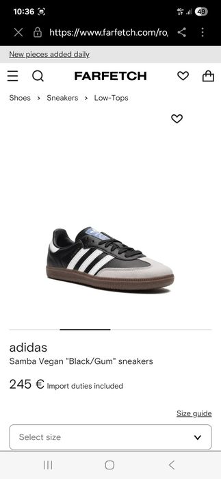 Adidas samba 42 2/3 originali