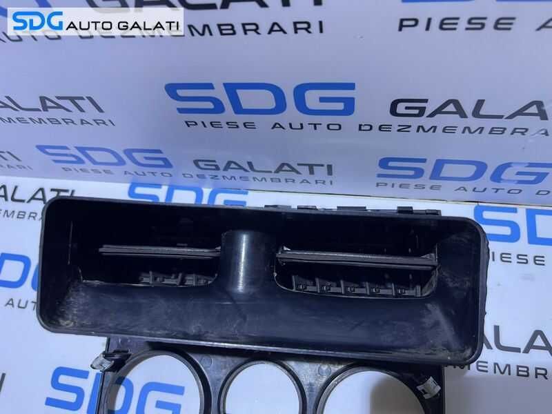 Set Gura Grila Aer Aerisire Ventilatie Rama Bord Centrala Panou Comanda AC Clima Fiat Albea 2002 - 2012 Cod 735336638