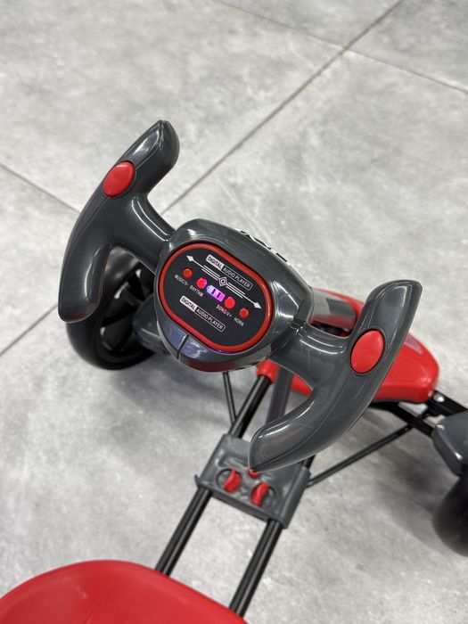 Электромобиль детский с Go-kart белый, машина детская электромобиль