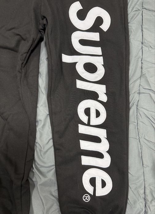 Supreme черно долнище