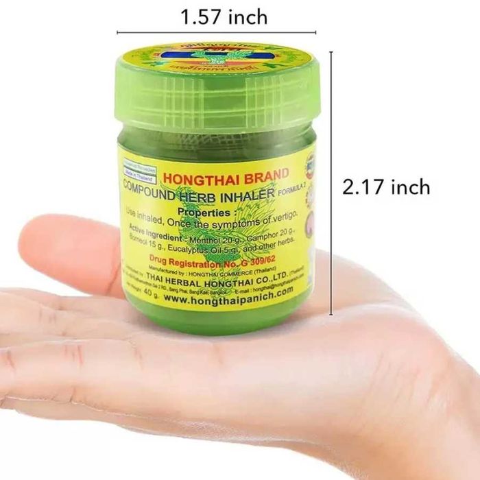 Hong Thai (тайландски инхалатор) против световъртеж и за освежаване