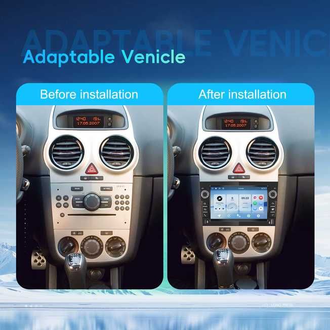 Мултимедия за Opel Astra/Zafira/Corsa/Meriva/Vectra | Android 15, 4/128 GB, Carplay & Android Auto, Mirrorlink, Navi