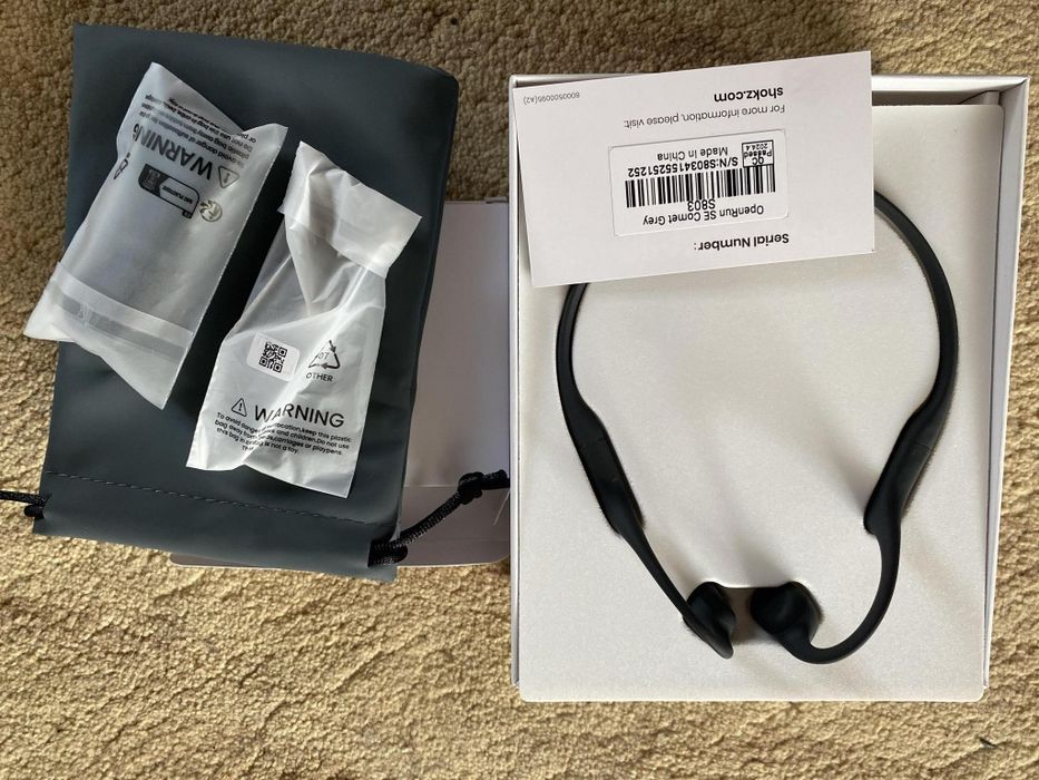 Casti audio waterproof shokz openrun  negru noi