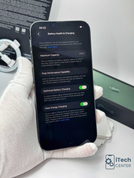 iPhone 13 Pro MAX 256GB Green, 100% батерия, ОТЛИЧЕН, 1г. ГАРАНЦИЯ!