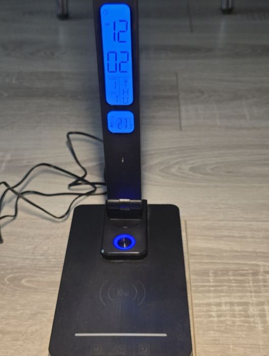 Lampa birou LED BIENSER cu încărcare wireless 10W, USB