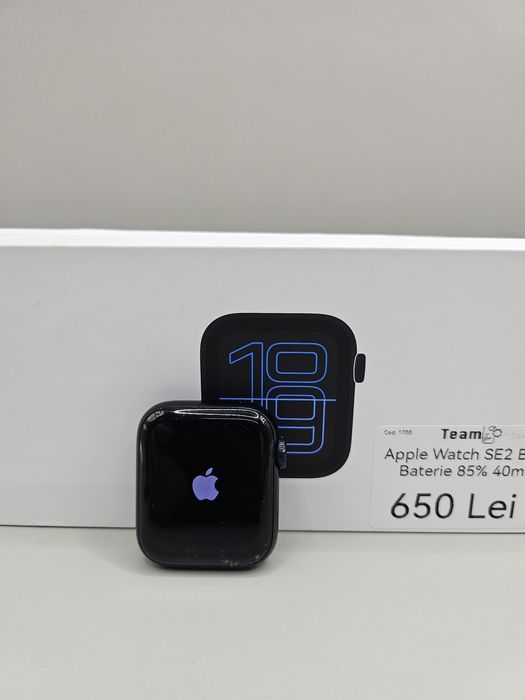 Apple Watch SE2 cu baterie la 85%, model 40mm