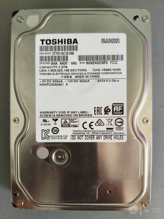 HDD 1TB Toshiba 3.5"