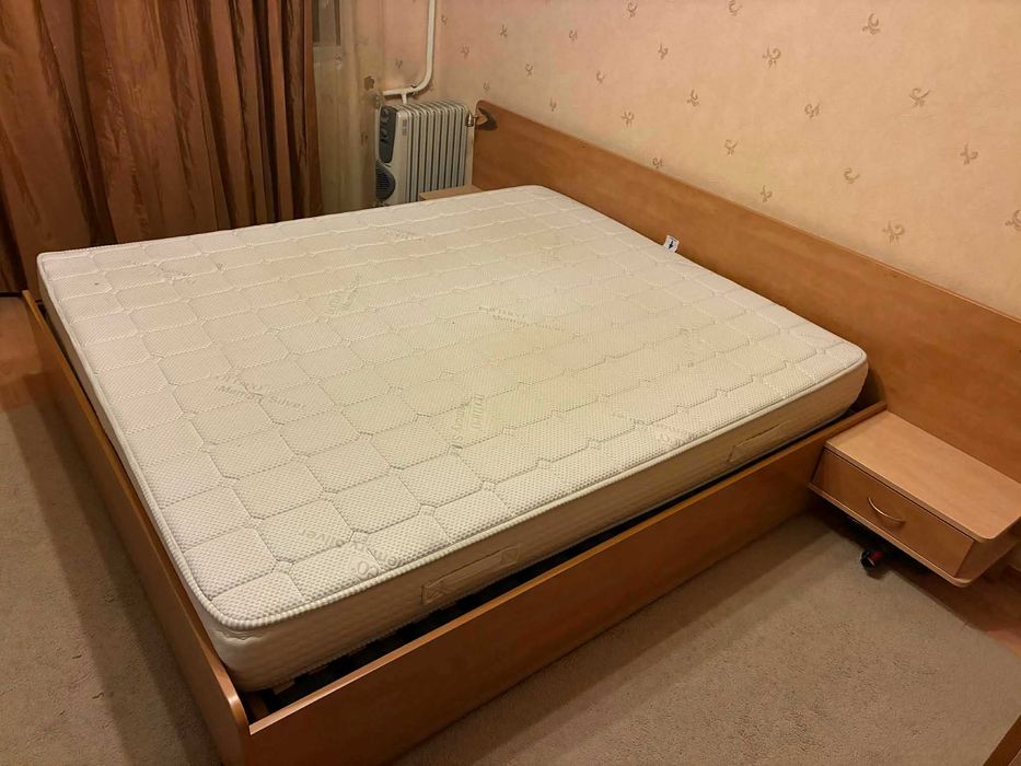 Спалня комплект + гардероб с доп. рафтове (ПДЧ) – повдигащо легло