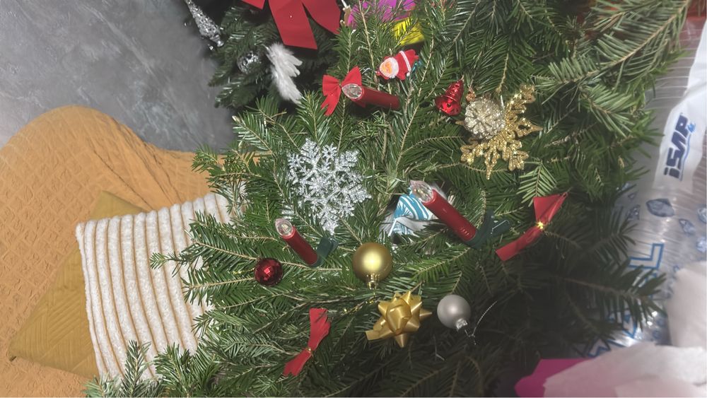 Coroniță Crăciun handmade din brad natural – decor premium