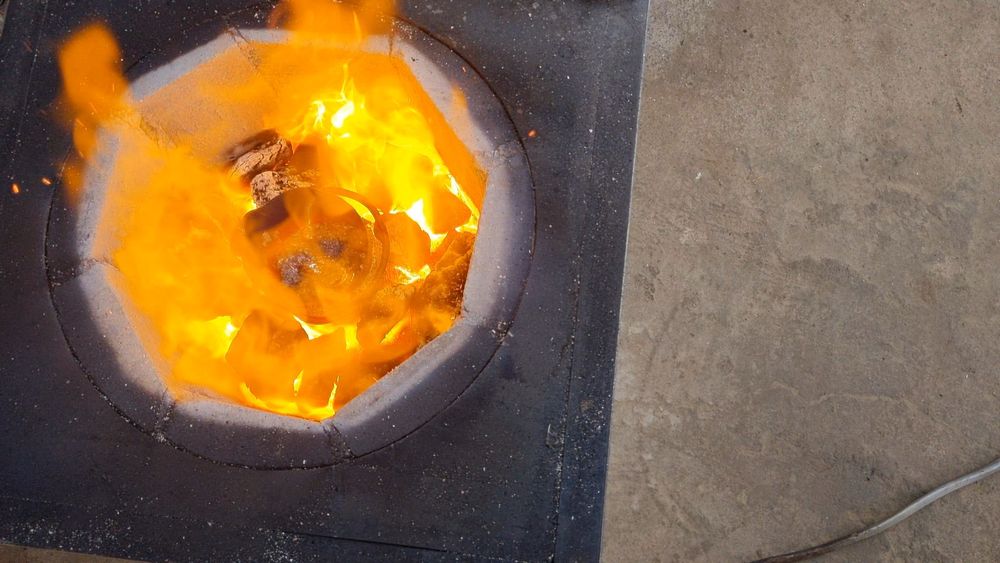 Мис алюминий латунь эритиш учун печ