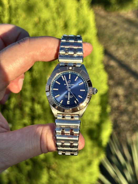 Breitling Chronomat  Blue Dial 36,mm lady