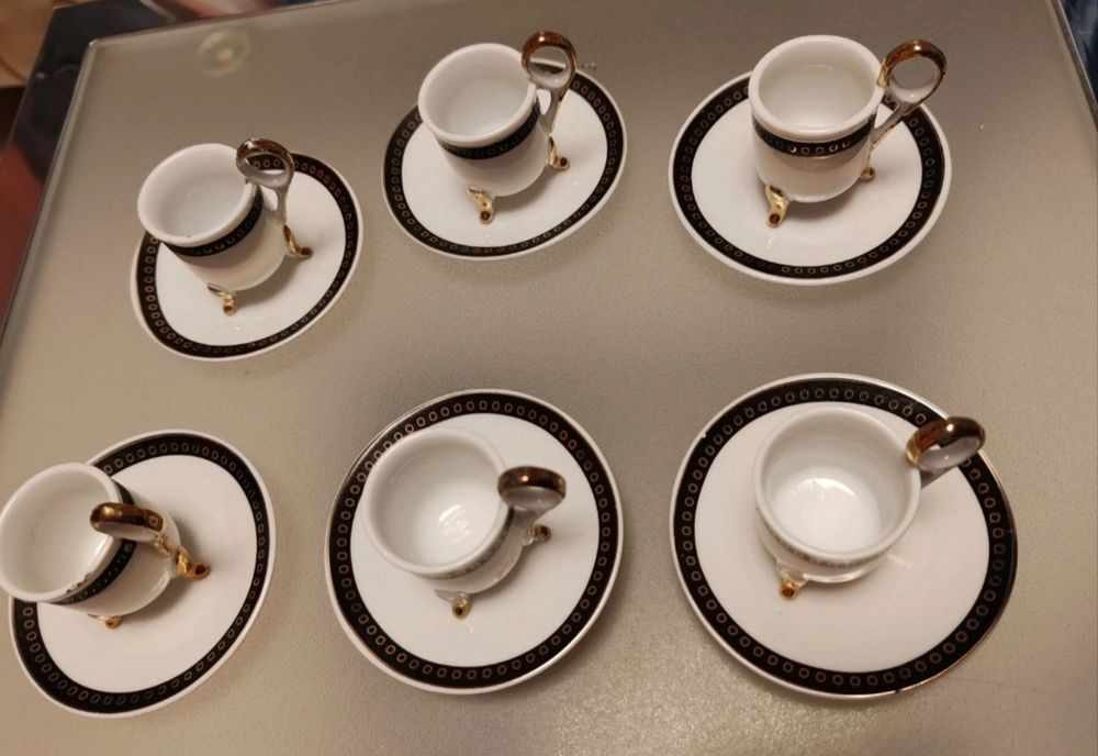 Set 6 cești cafea miniatură vintage