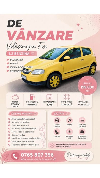 Volkswagen FOX 2006 benzină, 1.186 € — imagine 2