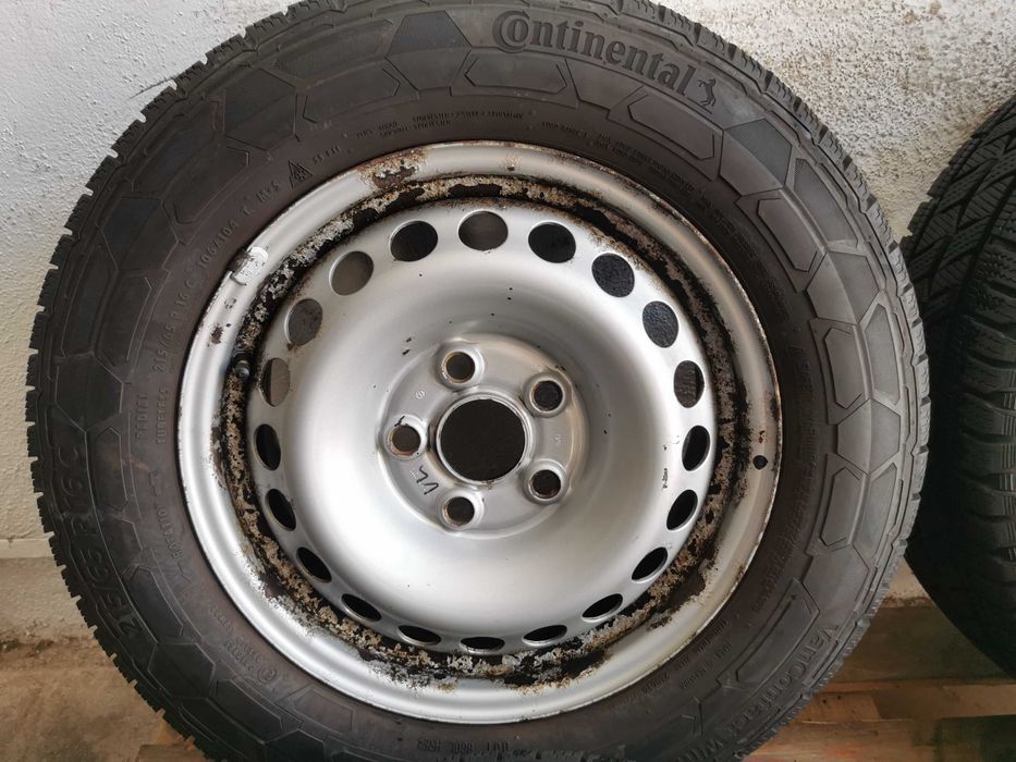 Jante tabla Vw T5 / T6 / Transporter cu anvelope de iarna