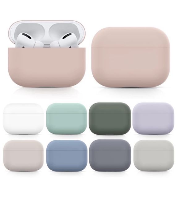 Husa Silicon Slim Pentru Cutie Casti Aipods PRO Airpods 1 2 3  4 PRO 2