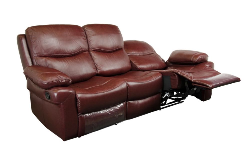 Canapea piele cu 2 reclinere, KRING, noua