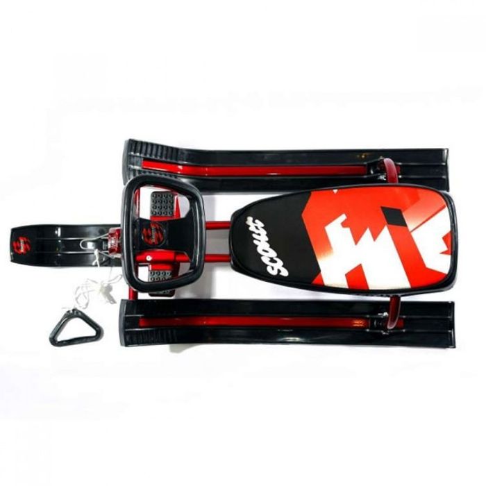 Зимна шейна с кормило, предни и задни ски и метална спирачка