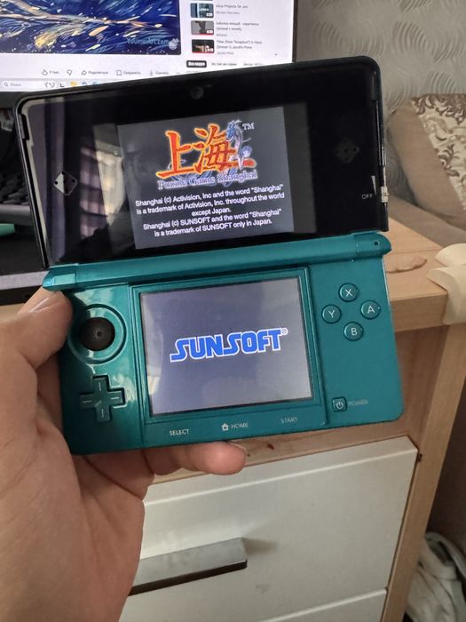 Nintendo 3DS Old  (Japan), цвет Aqua Blue