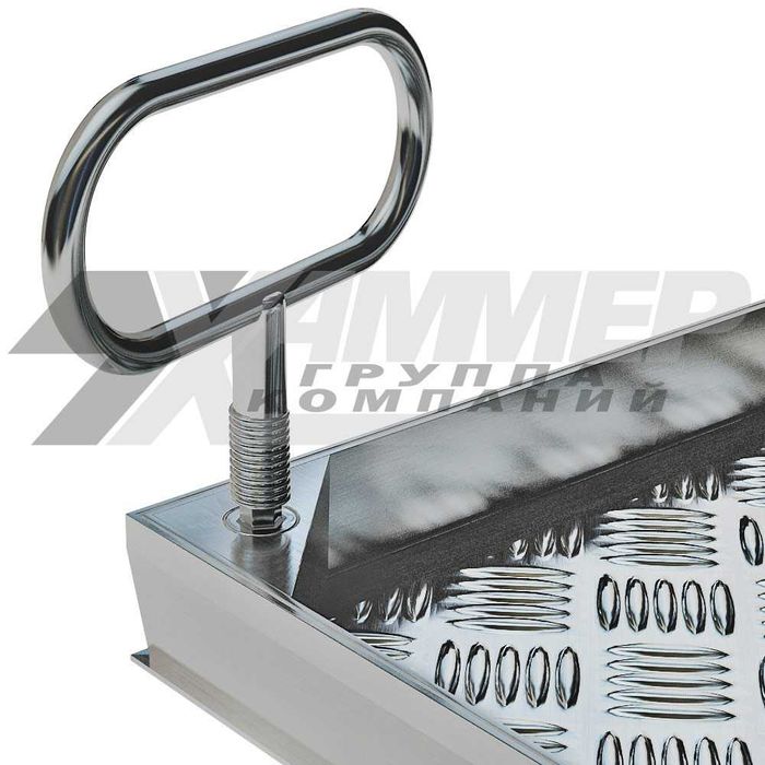 Напольный люк ревизионный с ручками/винтами