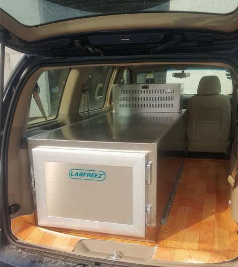 Нова Мобилна Хоризонтална Хладилна Камера за катафалки, микробуси