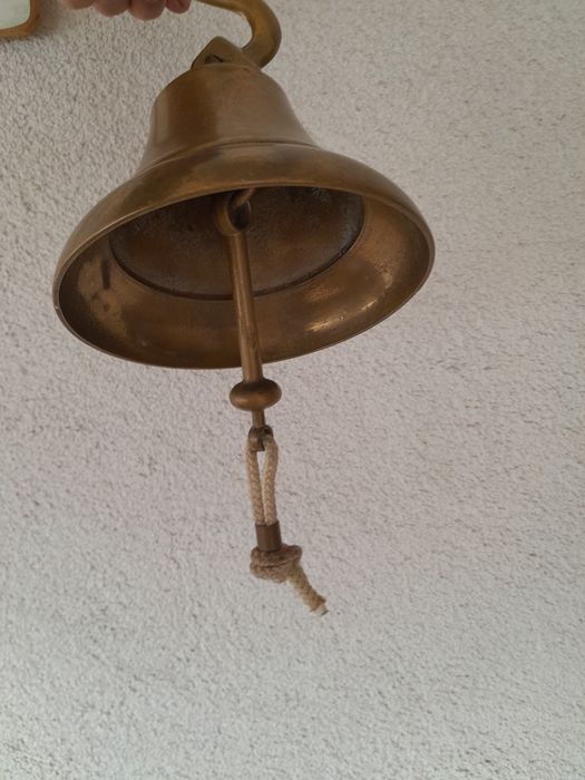 Clopot   naval  din alamă  solidă