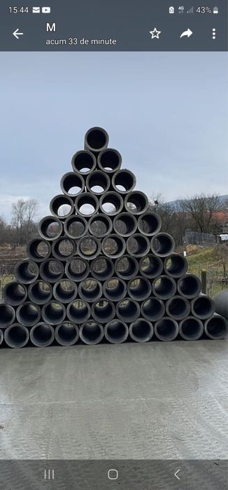 Tub beton pentru drenuri canalizări , Toate diametrele