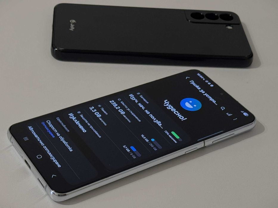 Бартер! Samsung Galaxy S21+ Plus 256GB Phantom Silver (Сив)