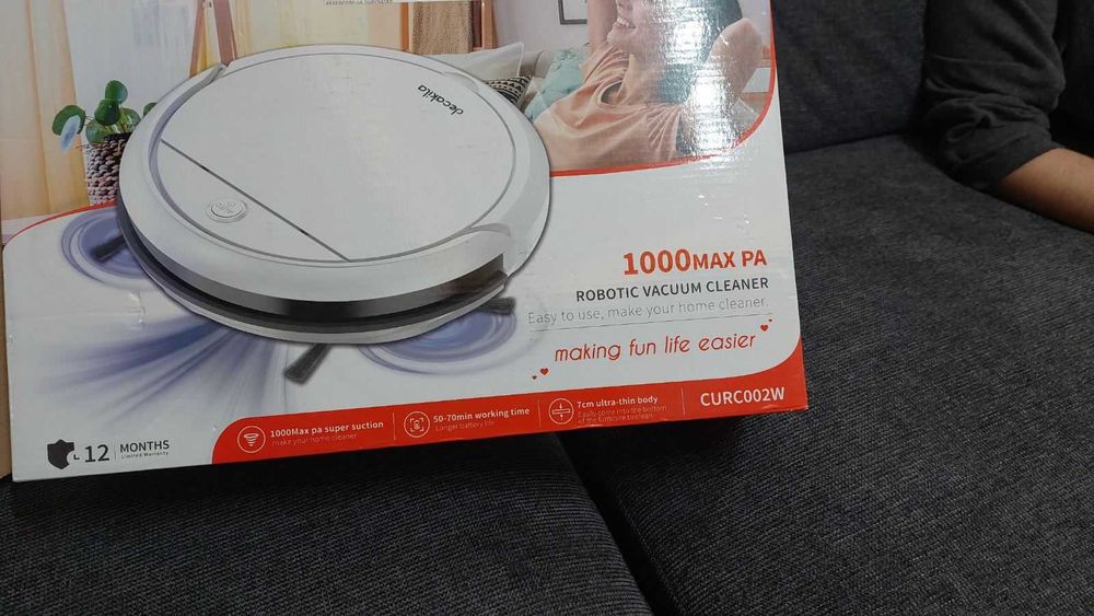 Прахосмукачка робот с жироскоп Decakila, Бяла