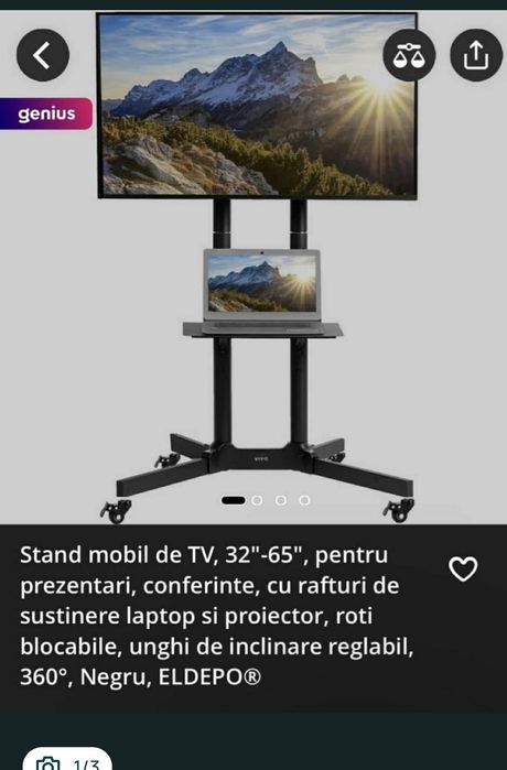 Suport TV/Laptop  mobil