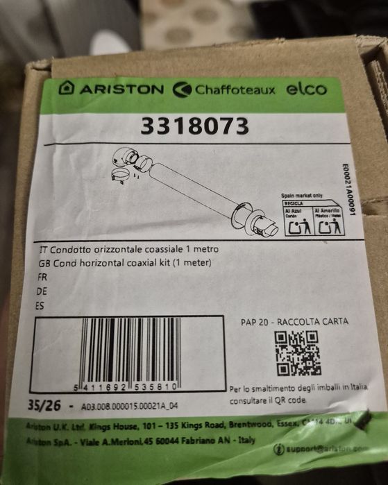 Kit evacuare pentru centrala termica Ariston