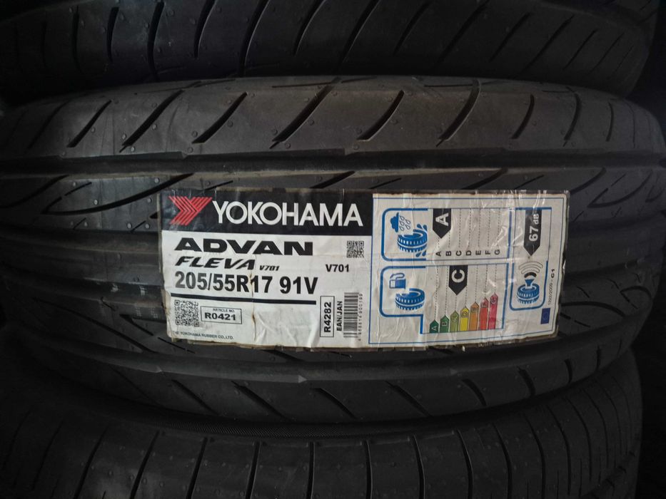 4 Anvelope de VARA - 205/55/17 91V - YOKOHAMA Advan Fleva - NOI - DOT 2020 ! SUPER PRET !