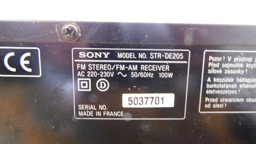 statie / amplificator sony str de205