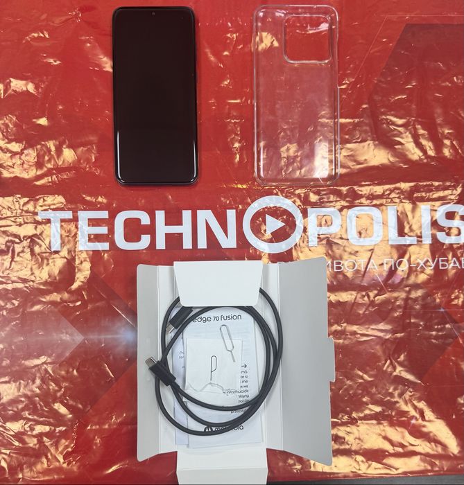 КАТО НОВ Motorola Edge 70 Fusion Гаранция Technopolis 2028 Black