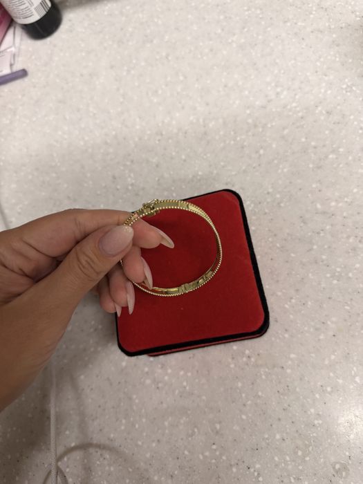 Браслет Van Cleef & Arpels литый золото лимонное