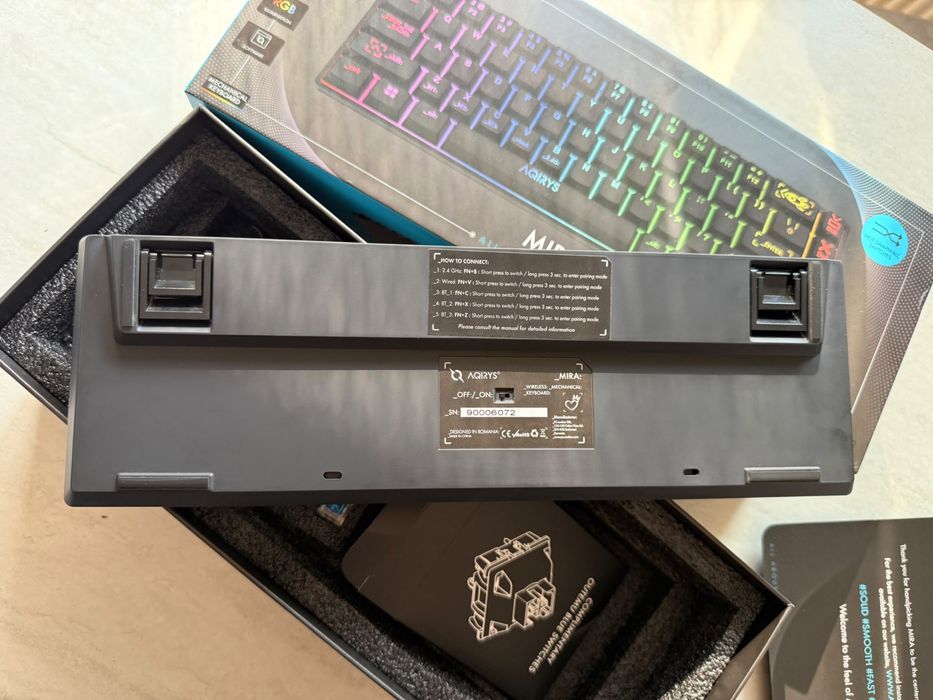Tastatură mecanică Aqirys Mira RGB