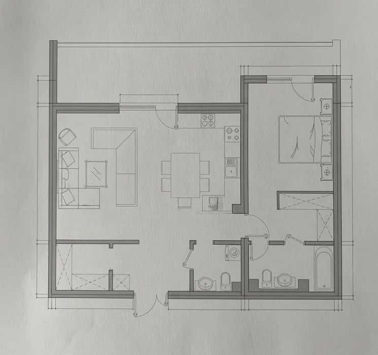 Инвестиция: Infinity Aqua, 80м² + терраса, потенциал до 120м²`