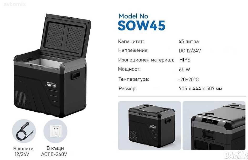 Хладилна чанта/кутия с компресор 12V/24V/220V 45 литра