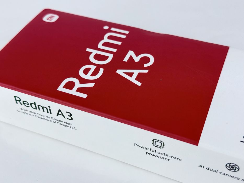 НОВ! Xiaomi Redmi A3 64GB 3GB RAM Black 2г. Гараниця!