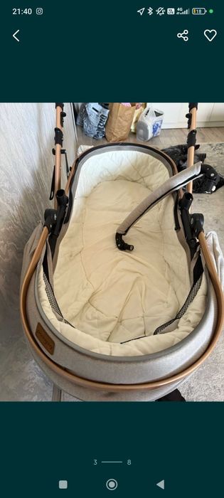 Коляска новая необкотанная