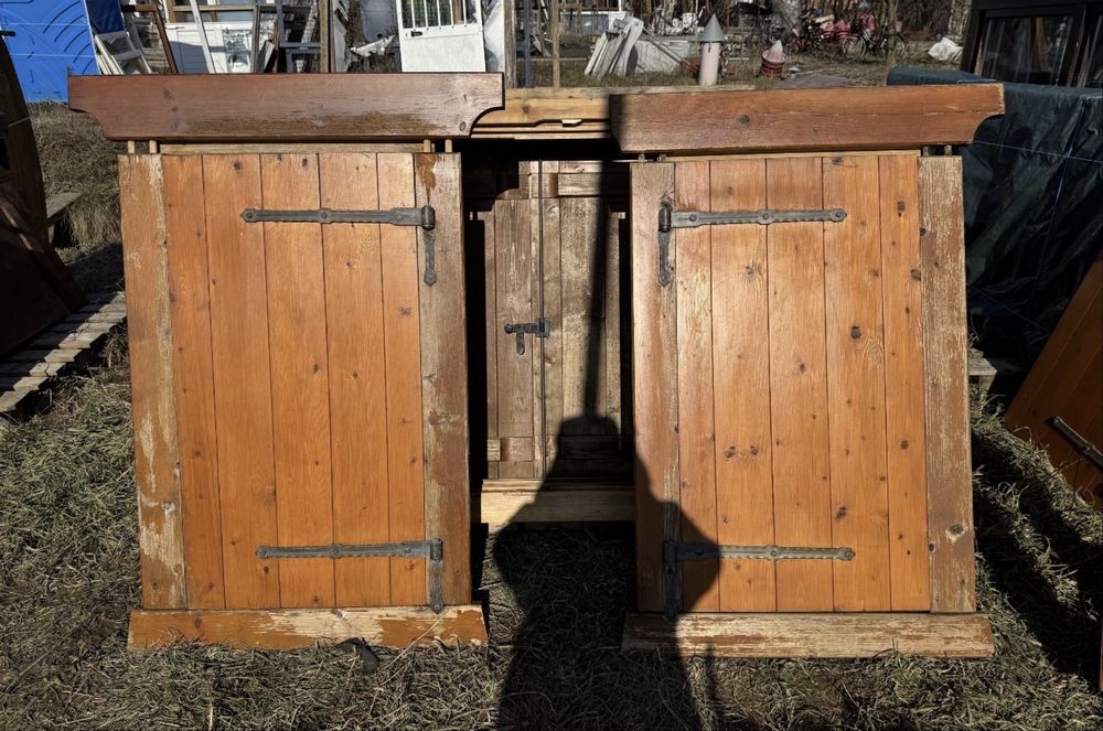 SET FERESTRE LEMN obloane cabana rustic geam termopan H 104 x L 119 Germania